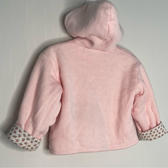 Vintage Friedknit Creations Acrylic Hooded Sweater Jacket Double Layer✔️Size - Picture 6 of 14